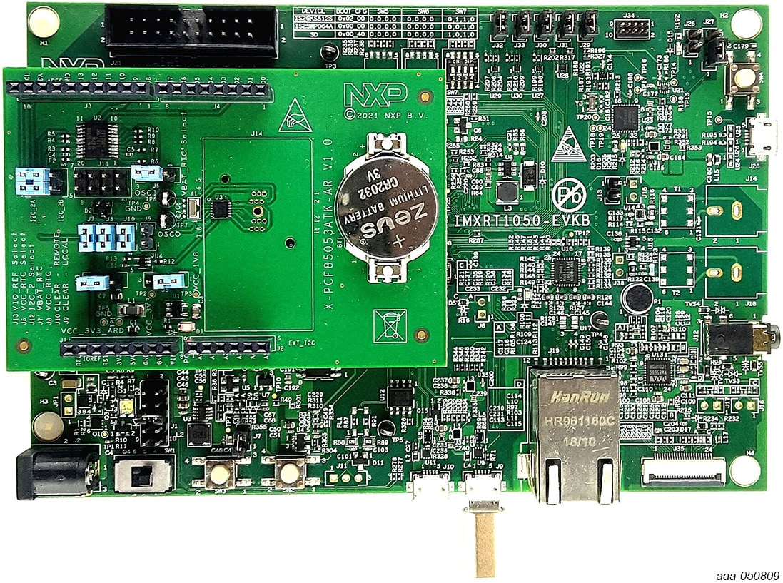 PCF85053ATK-ARD Expansion Board / MIMXRT685-EVK Board Operation